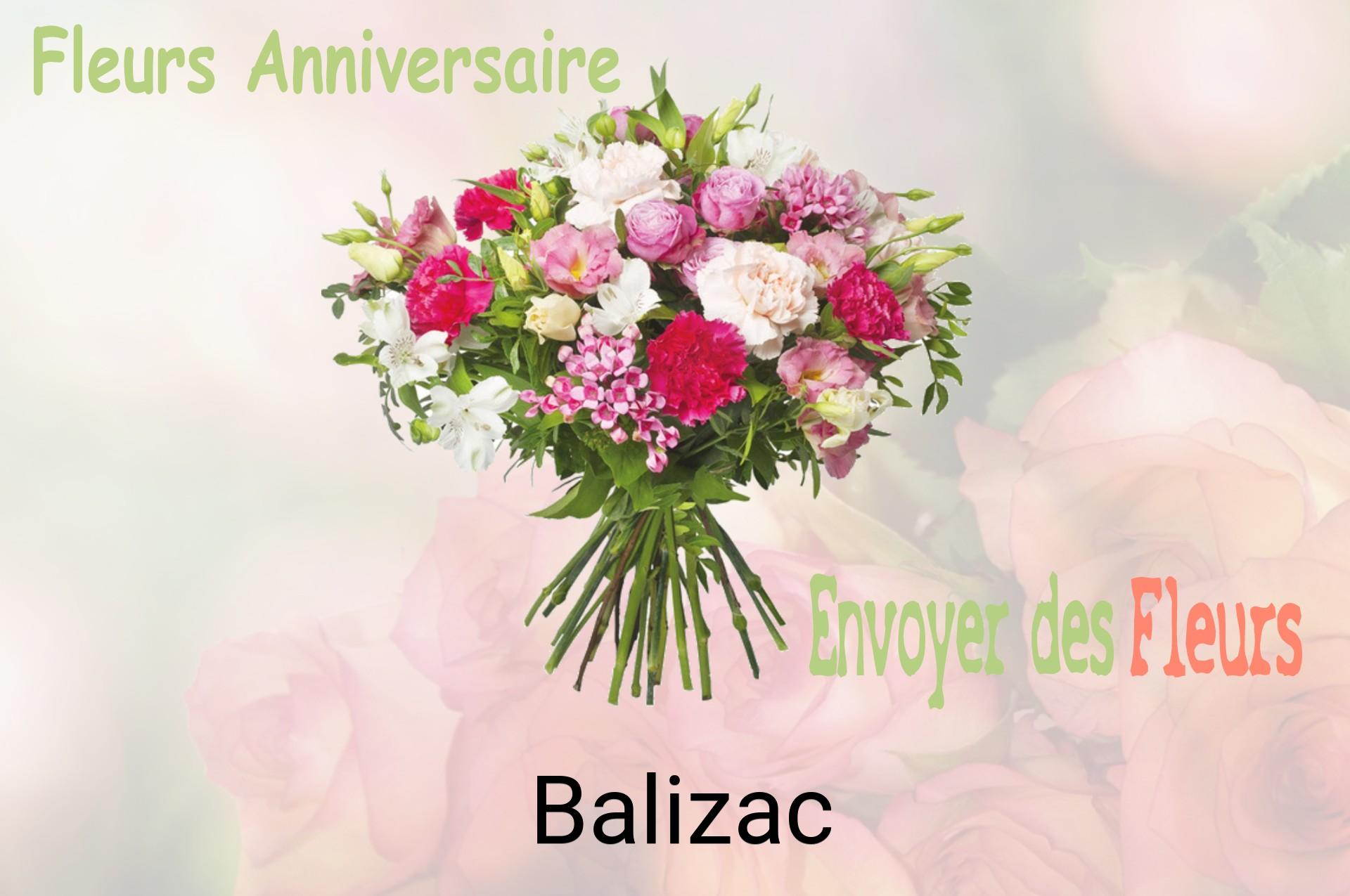 Bouquet de fleurs d’anniversaire livré à Balizac